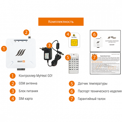 Контроллер комнатный MY HEAT GO, 12 В Контроллер комнатный MY HEAT GO, 12 В