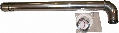 Коаксиальный дымоход DGB 80C - (Комплект L-1.0m) Европейский тип				 Коаксиальный дымоход DGB 80C - (Комплект L-1.0m) Европейский тип