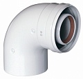 Коаксиальный отвод 90°, диам. 125/80, HT Коаксиальный отвод 90°, диам. 125/80, HT